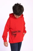Toontoy Erkek Çocuk Kapüşonlu Kanguru Cepli Baskılı Sweatshirt - 2