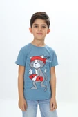 Toontoy Erkek Çocuk Kaykay Kedi Baskılı Tişört - 11