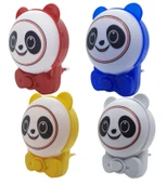 Sevimli Panda Bebek Çocuk Odası Gece Lambası, Prize Tak Çalıştır Anahtarlı, 2 Watt Beyaz Işık Ledli - 6