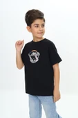 Toontoy Erkek Çocuk Şapkalı Ayı Baskılı Tişört - 6