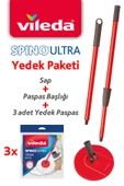 Vileda Spino Ultra Yedek Sap Başlık Paketi 3 Adet Yedek Paspas - 1