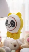 Sevimli Panda Bebek Çocuk Odası Gece Lambası, Prize Tak Çalıştır Anahtarlı, 2 Watt Beyaz Işık Ledli - 3