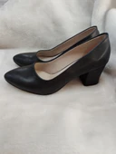 CAROLIN-KADIN KALIN TOPUKLU SİVRİ BURUN KLASİK AYAKKABI(AA7) thumbnail 2