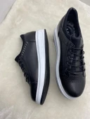 VOYAGER 4190 SİYAH BEYAZ TABANLI ERKEK DERİ CASUAL AYAKKABI thumbnail 3