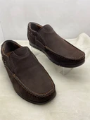 ÇİĞDEM  Unisex KAHVERENGİ HAKİKİ NUBUK DERİ TIMBIRLEND (8017) - 8