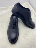 ÇİĞDEM SİYAH BAĞCIKLI HAKİKİ DERİ ERKEK GÜNLÜK AYAKKABI thumbnail 4