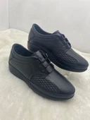 VOYAGER 8585 SİYAH HAKİKİ DERİ KADIN COMFORT AYAKKABI thumbnail 1