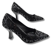 Stralende Kadın Leopar Desenli Stiletto thumbnail 7