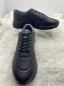 VOYAGER GERÇEK DERİ LASTİK BAĞLI SİYAH KADIN AYAKKABI (8439) thumbnail 4