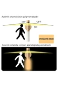 Şarjlı, Sensörlü, Taşınabilir, Magnetli, Çok Amaçlı Led Aplik, Sarjlı Duvar, Masa Üstü, Gece Lambası - 8