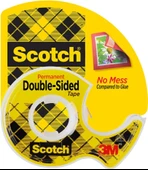 Scotch Dispenserli Çift Taraflı Astarsız Bant, Dar Genişlik, Tutma için Tasarlanmış, 1.28 x 250 İnç (136) - 2