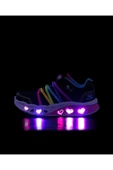 Skechers 303252L BKMT Flutter Heart Lights - Rainbow Bestie Çocuk Günlük Spor Ayakkabı - 8
