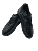 GERÇEK DERİ SİYAH ORTOPEDİK TOPUK JELLİ AYAKKABI (6) thumbnail 1