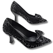 Mancharela Kadın Leopar Desenli Stiletto Ayakkabı - 2