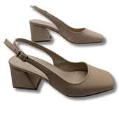 Schoonheid Kadın Arkası Açık Klasik Topuklu Ayakkabı thumbnail 6