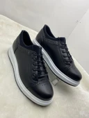 VOYAGER 4190 SİYAH BEYAZ TABANLI ERKEK DERİ CASUAL AYAKKABI thumbnail 9