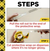 Scotch Dispenserli Çift Taraflı Astarsız Bant, Dar Genişlik, Tutma için Tasarlanmış, 1.28 x 250 İnç (136) - 5