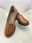 ÇİĞDEM TABA HAKİKİ DERİ HAFİF DOLGU TOPUK ANNE AYAKKABISI (ARY) thumbnail 8