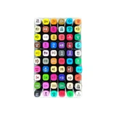 Masis Grafik Çizim Markörü Çift Uçlu 60 Renk Şeffaf PP Kutu thumbnail 2