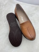 ÇİĞDEM TABA HAKİKİ DERİ HAFİF DOLGU TOPUK ANNE AYAKKABISI (ARY) thumbnail 3