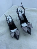 ÇİĞDEM GÜMÜŞ SATEN FİYONKLU,TAŞLI TOPUKLU AYAKKABI (ENZ) thumbnail 13