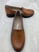 ÇİĞDEM TABA HAKİKİ DERİ HAFİF DOLGU TOPUK ANNE AYAKKABISI (ARY) thumbnail 9