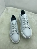 ÇİĞDEM GERÇEK DERİ BEYAZ TABANLI ERKEK SPOR AYAKKABI (HDY) thumbnail 6