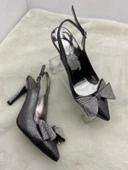 ÇİĞDEM GÜMÜŞ SATEN FİYONKLU,TAŞLI TOPUKLU AYAKKABI (ENZ) thumbnail 6