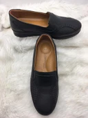 ÇİĞDEM SİYAH GERÇEK DERİ KEMİK ÇIKINTISINA ÖZEL AYAKKABI thumbnail 2