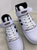 ÇİĞDEM BEYAZ-SİYAH DERİ KADIN BİLEKLİ SPOR AYAKKABI thumbnail 3