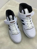 ÇİĞDEM BEYAZ-SİYAH DERİ KADIN BİLEKLİ SPOR AYAKKABI thumbnail 4