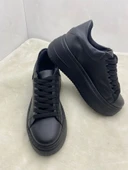 ÇİĞDEM SİYAH DERİ YÜKSEK TABAN KADIN SPOR AYAKKABI thumbnail 9