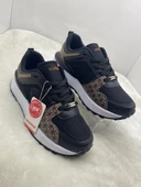 ÇİĞDEM  SİYAH-KAHVE YÜKSEK TABAN UNİSEX SNEAKER SPOR AYAKKABI thumbnail 1