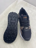 ÇİĞDEM  SİYAH-KAHVE YÜKSEK TABAN UNİSEX SNEAKER SPOR AYAKKABI thumbnail 3