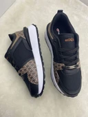 ÇİĞDEM  SİYAH-KAHVE YÜKSEK TABAN UNİSEX SNEAKER SPOR AYAKKABI thumbnail 5