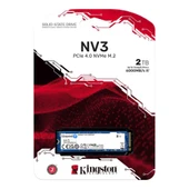 Kingston 2TB NV3 SNV3S-2000G 6000-5000MB-s PCI-Express 4.0 M.2 Ssd Disk - 2