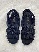 VOYAGER 4722 SİYAH HAKİKİ NUBUK DERİ SANDALET thumbnail 2