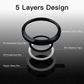 iPhone 14 / iPhone 14 Plus Raze Metal Kamera Lens Koruyucu - 4