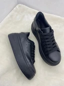 ÇİĞDEM SİYAH DERİ YÜKSEK TABAN KADIN SPOR AYAKKABI thumbnail 3