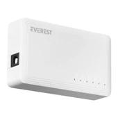 Everest EVERLINK ESW-515G 5 Port 10-100-1000Mbps Gigabit Ethernet Masaüstü Ethernet Switch Hub - 1