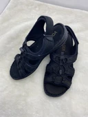 VOYAGER 4722 SİYAH HAKİKİ NUBUK DERİ SANDALET thumbnail 7