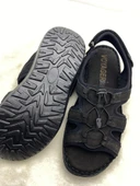 VOYAGER 4722 SİYAH HAKİKİ NUBUK DERİ SANDALET thumbnail 5