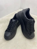 ÇİĞDEM SİYAH DERİ YÜKSEK TABAN KADIN SPOR AYAKKABI thumbnail 1