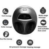 Valkyrie Isı Zaman Hava Basınç Ayarlı Ayak Masaj Aleti Shiatsu Foot Massager Kumandalı - 8