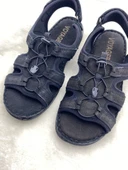 VOYAGER 4722 SİYAH HAKİKİ NUBUK DERİ SANDALET thumbnail 3