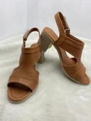 ÇİĞDEM TABA GERÇEK DERİ TOPUKLU SANDALET (ENZ) thumbnail 1