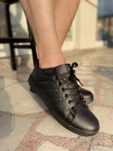 ÇİĞDEM FUL SİYAH DÜZ TABAN DERİ SPOR AYAKKABI thumbnail 2