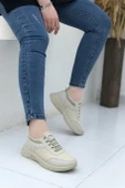 7060 LASTİK BAĞLI KADIN SNEAKER SPOR AYAKKABI - 1