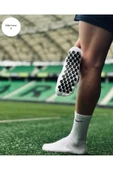 Kaydırmaz Silikon Tabanlı Futbol Çorabı Havlu Taban Dikişsiz Pro Maç Çorabı Sporcu Tozluk Halı Saha - 4