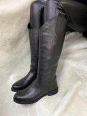 BURÇ SİYAH GERÇEK BİNİCİ KADIN ÇİZME (Ç5) thumbnail 1